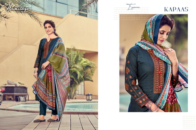 Hermitage Kapaas Exclusive Wear Cotton Printed Fancy Designer Dress Material